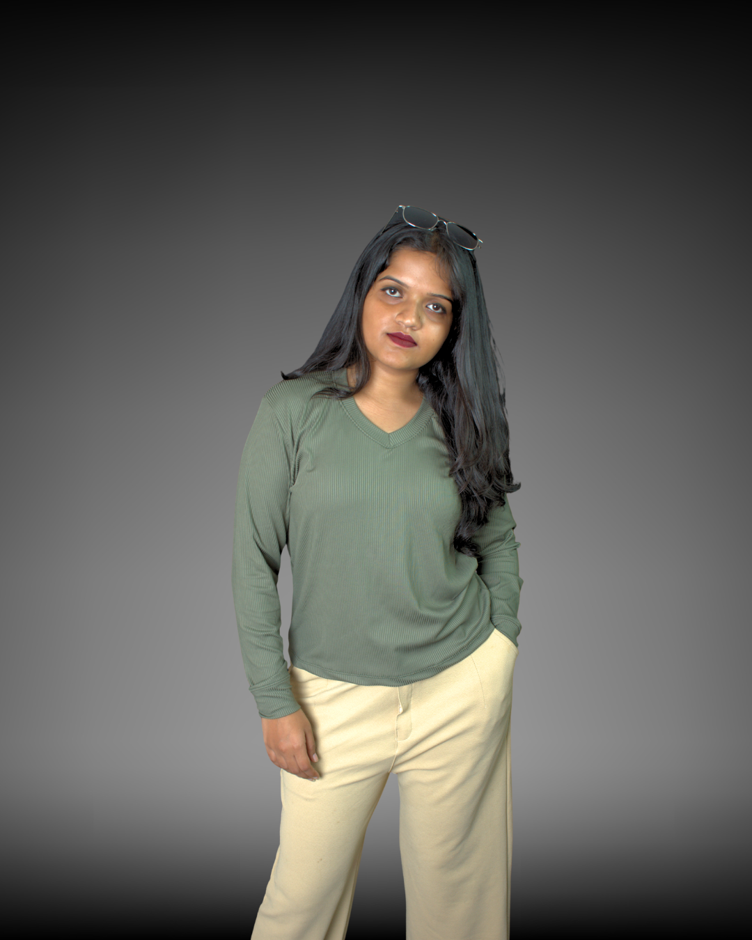 V-Neck Sweatshirt