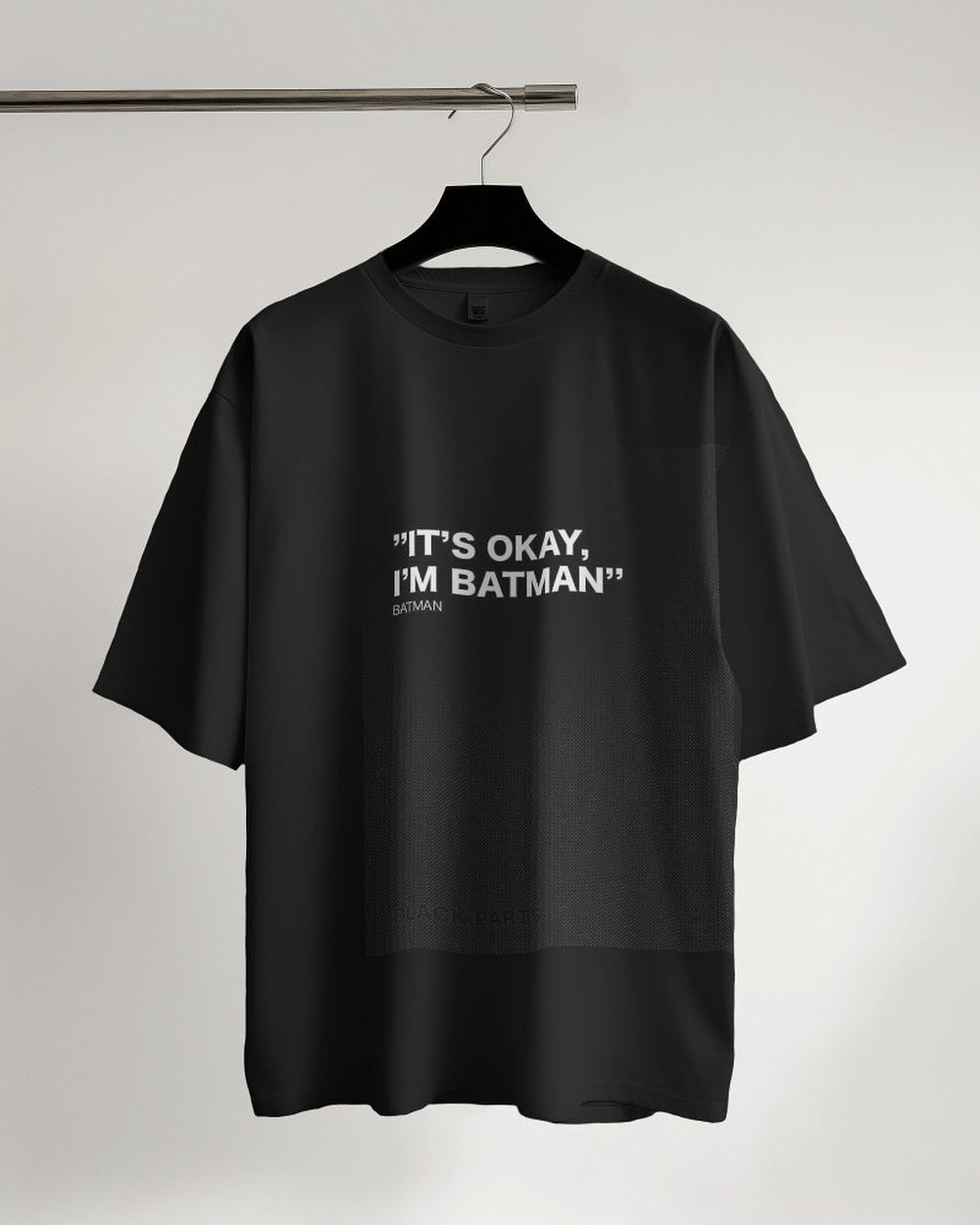 Stylish Black Oversized Graphic Printed Tee