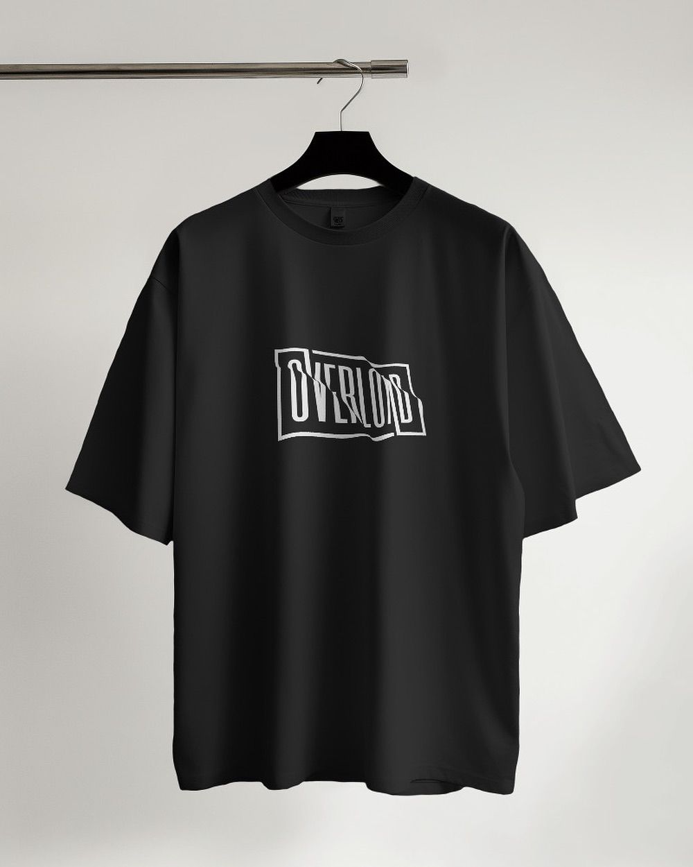 Stylish Black Oversized Graphic Printed Tee